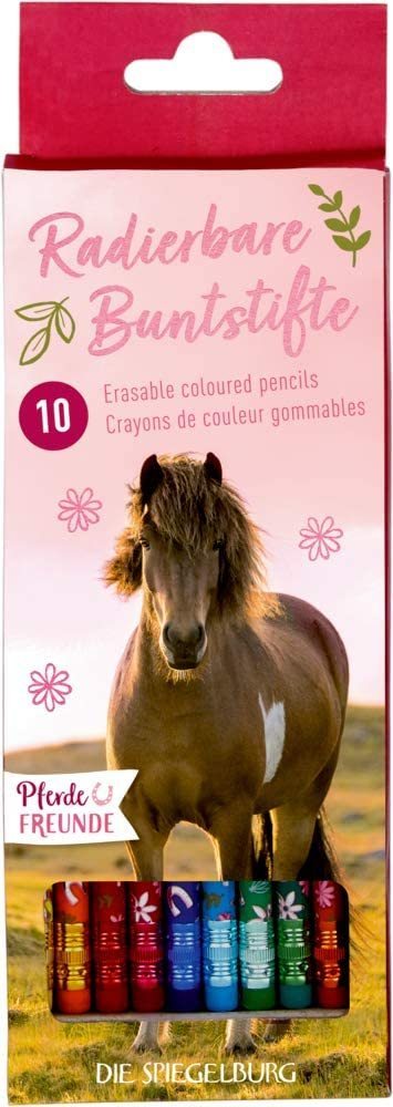Radierbare Buntstifte mit Pferdemotiv - Pferdekram